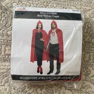Halloween Red Velvet Cape